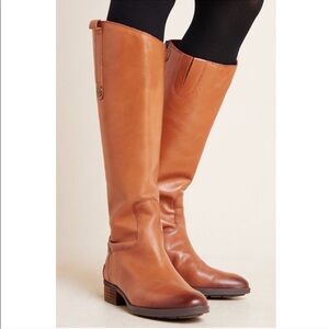 Sam Edelman Tan Leather Winter Boots